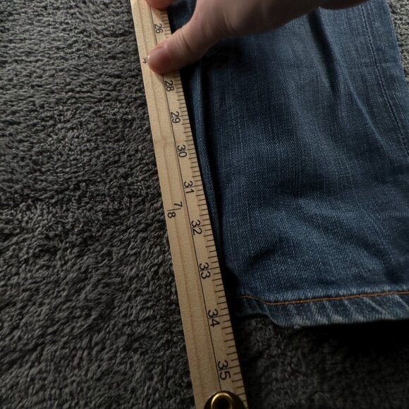 Nudie Jeans Co Mens Jeans Denim Pants Trouser Size 32x34 Grim Tim White Knee - Picture 10 of 16